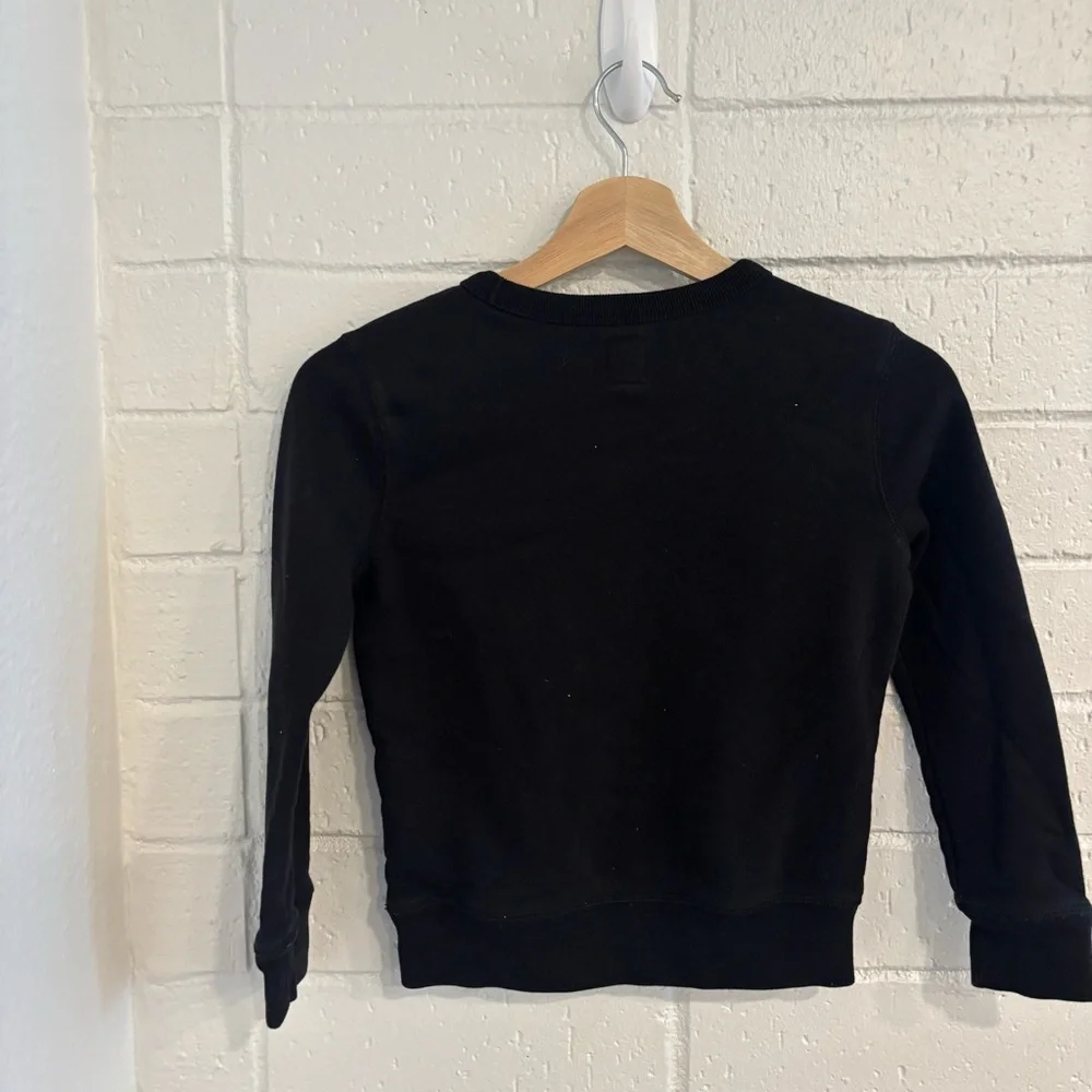 GAP kids black crewneck sweater